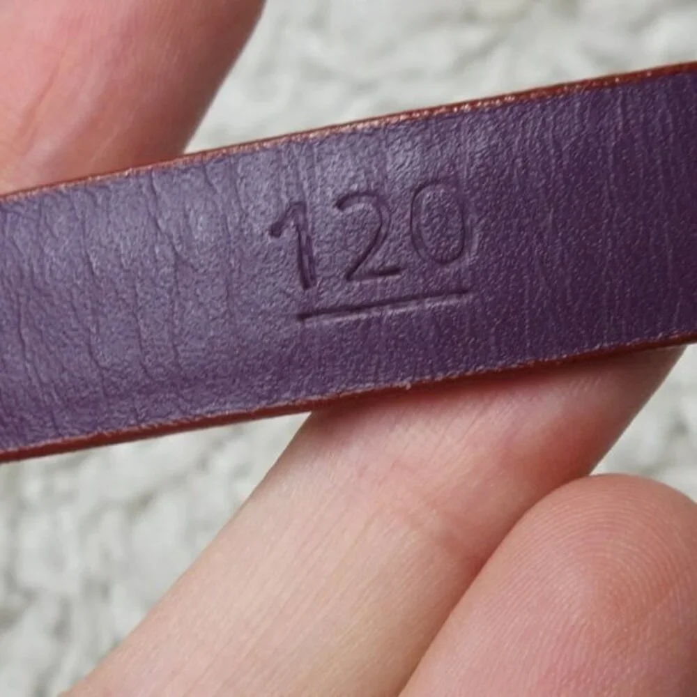 Elliot Rhodes red leather croc embossed‎ belt
